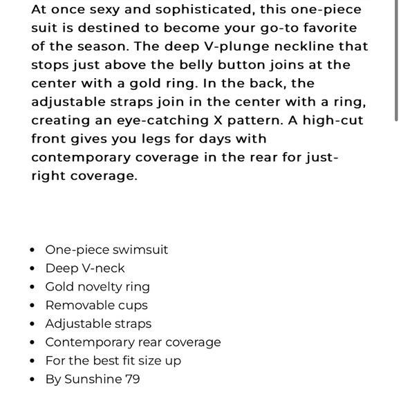 Sunshine 79 Gypset V-Plunge One Piece Electric Pink Swim Bathing Suit S - Picture 9 of 9